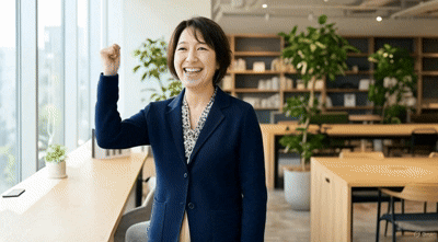 成功した50代女性